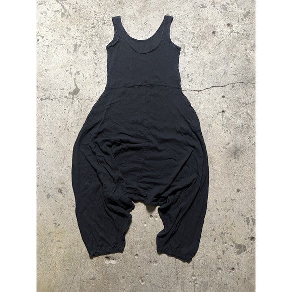 Electric Feathers Black raw silk jumpsuit‎ from Maryam Nassir Zadeh Small